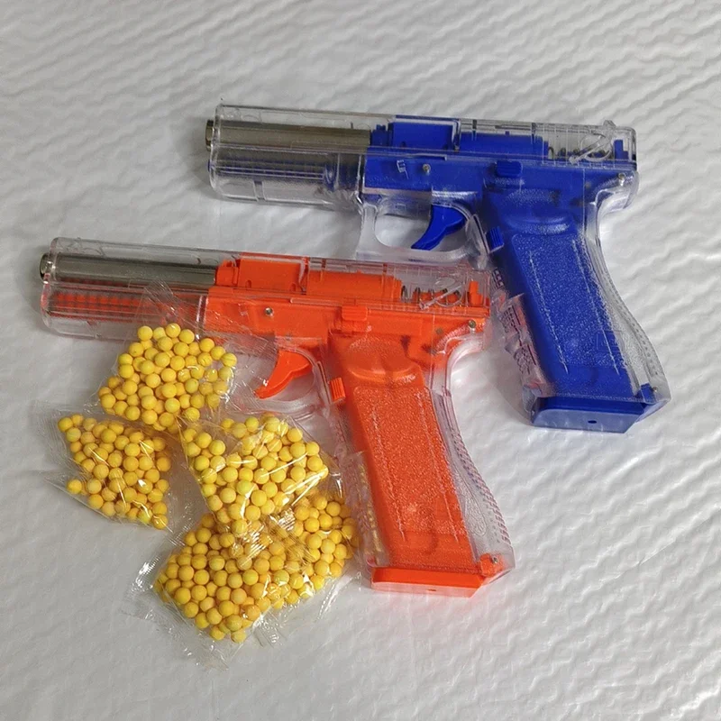 Черный Металлический Игрушечный Пистолет G17 500 Пулей BB Имитация Пистолета Для