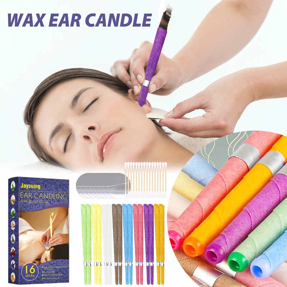 

16pcs/lot Beewax Ear Hopi Candles Ear Wax Removal Tool Indiana Aromatherapy Ear Candle Coning Natural Therapy Ear Care Candle