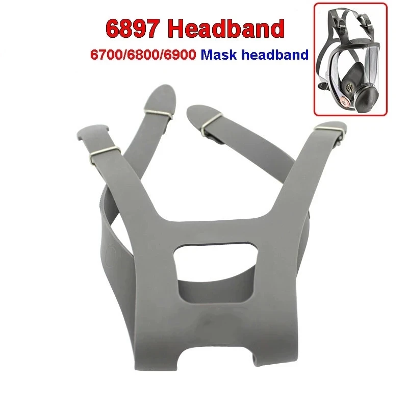 

6897 Headband full mask accessories mask straps 6700/6800/6900 respirator mask replace Strap Four fixed firm durable rubber