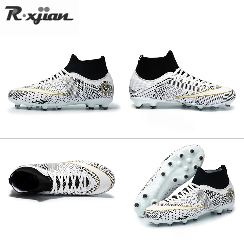 2022 New Football boots For Men and Women Ultralight Soccer Shoes Boys five-person system American AG/TF Non-slip Soccer Sneaker