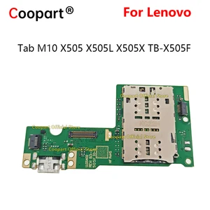 New Charging Dock Flex Cable USB Charger Port Board Plug Plate For Lenovo Tab M10 X505 X505L X505X TB-X505F Sim Reader Connector