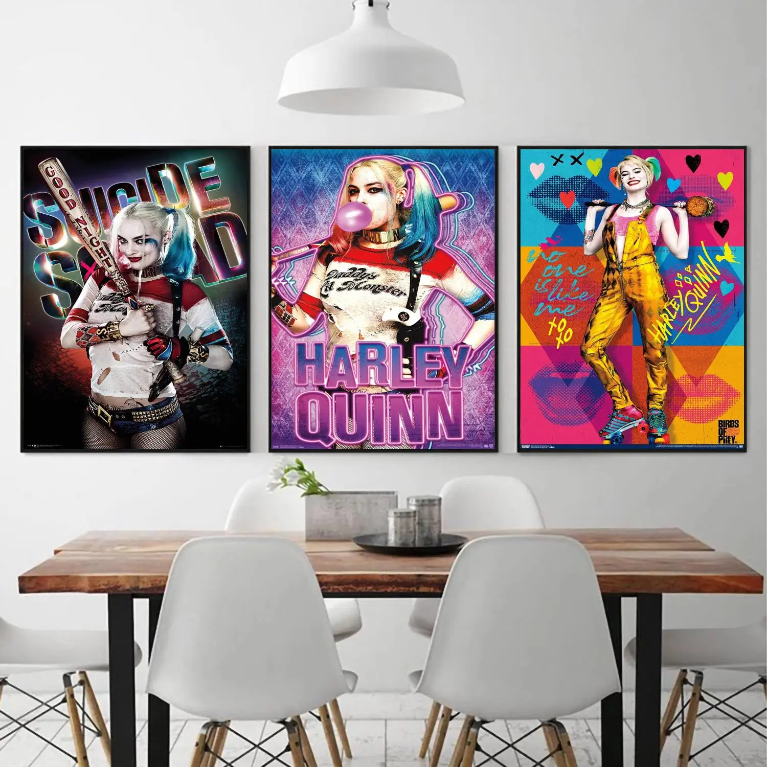 

harleyquinn poster 24x36 Wall Art Canvas Posters Decoration Art Poster Personalized Gift Modern Family bedroom Painting