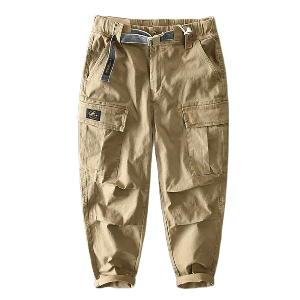 

Брюки-карго мужские в стиле милитари, модные повседневные Свободные мешковатые штаны в стиле хип-хоп, уличная одежда