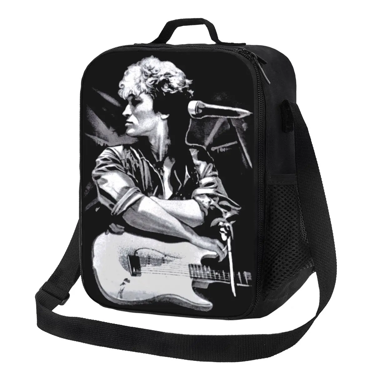 Viktor Tsoi Guitar Portable Lunch Boxes for Women Rusian Rock Kino Thermal Cooler Food Insulated Lunch Bag Kids School Children