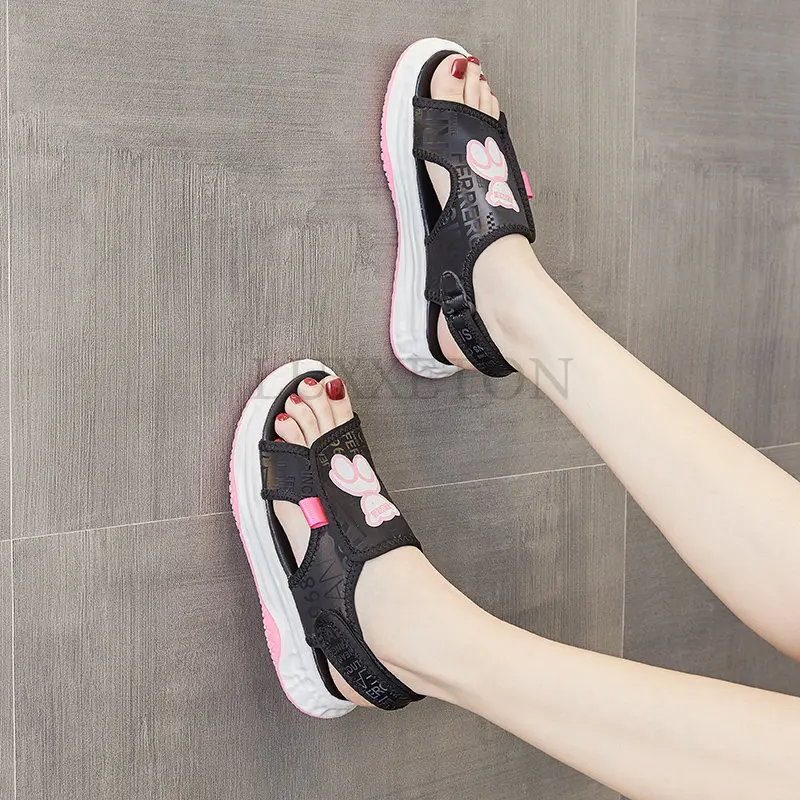 Sports Sandals Women Summer Footwear New Ladies Fashion Comfortable Soft Sole Lightweight Flat Women's Shoes