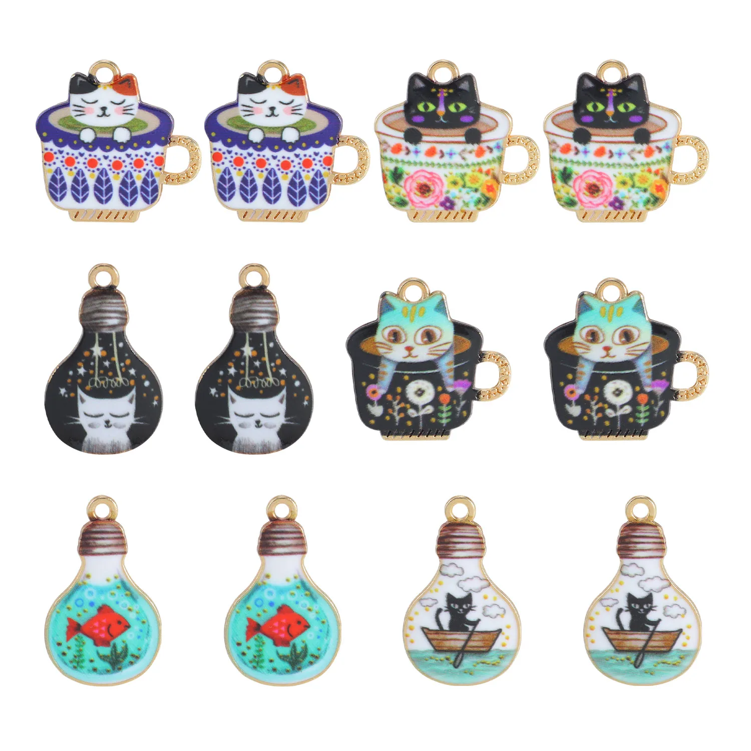 

Кофейная чашка с котом подвеска набор DN1411