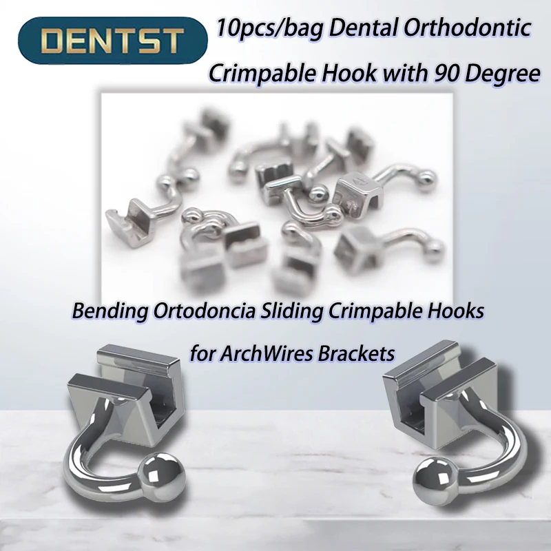 10 шт./пакет стоматологические ортодонтические обжимные крючки с 90-градусным
