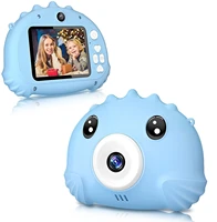 kids digital camera dual lens 2 4 inch touch screen mini video camera photography educational toys children birthday gift r40