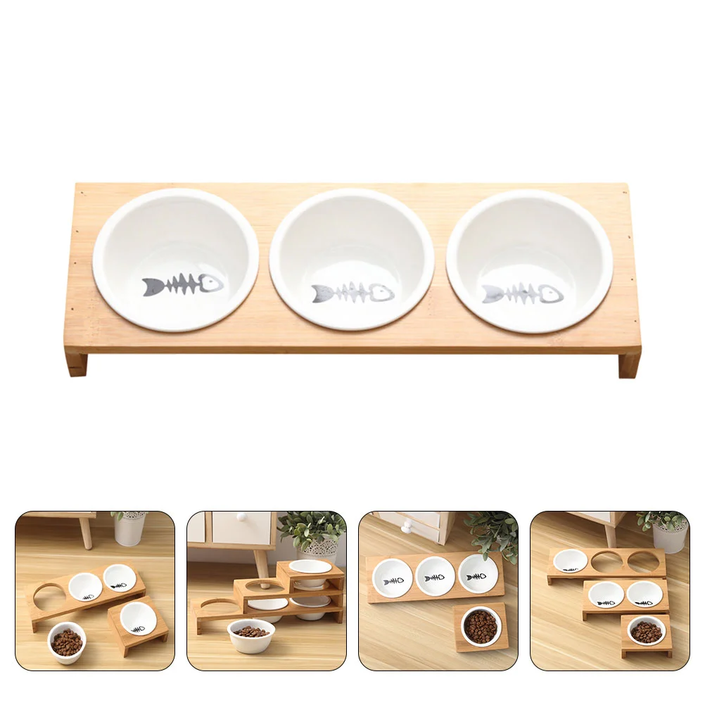 

Cat Bowl Bowls Dog Water Elevated Feeder Feeding Petraised Dish Puppy Stand Slow Dishes Kittencontainer Dogscats Station Tall