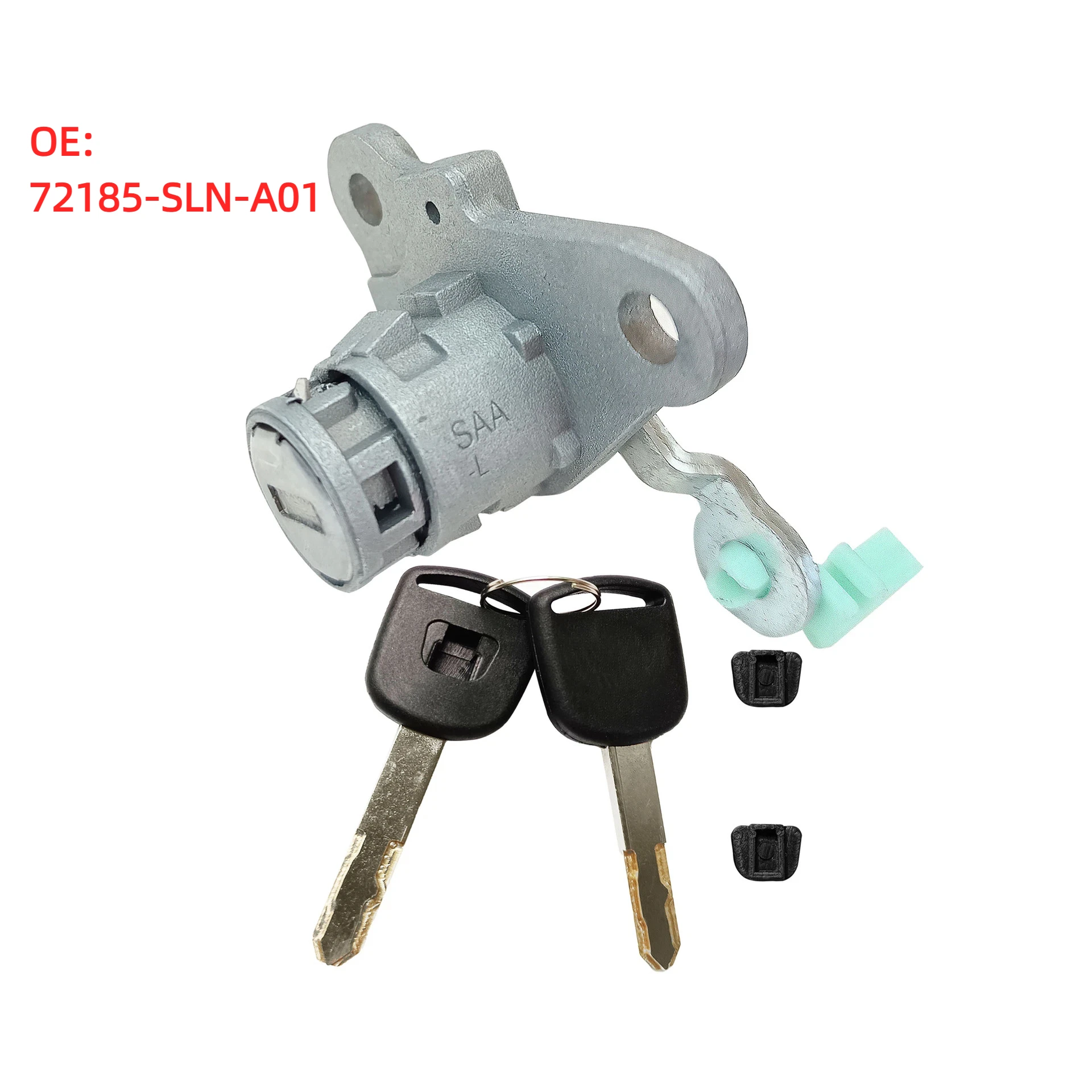 Фото OE:72185-SLN-A01 для Honda Old Fit 2007-2008, левый дверной замок с 2 ключами, цилиндр левого дверного замка Civic, автозапчасти. №1