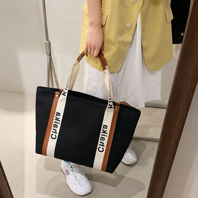 Canvas Bag for Women 2023 New Trend Casual Large Capacity Portable Tote Bag Shoulder Bag  Luxury Bag  Designer Handbags