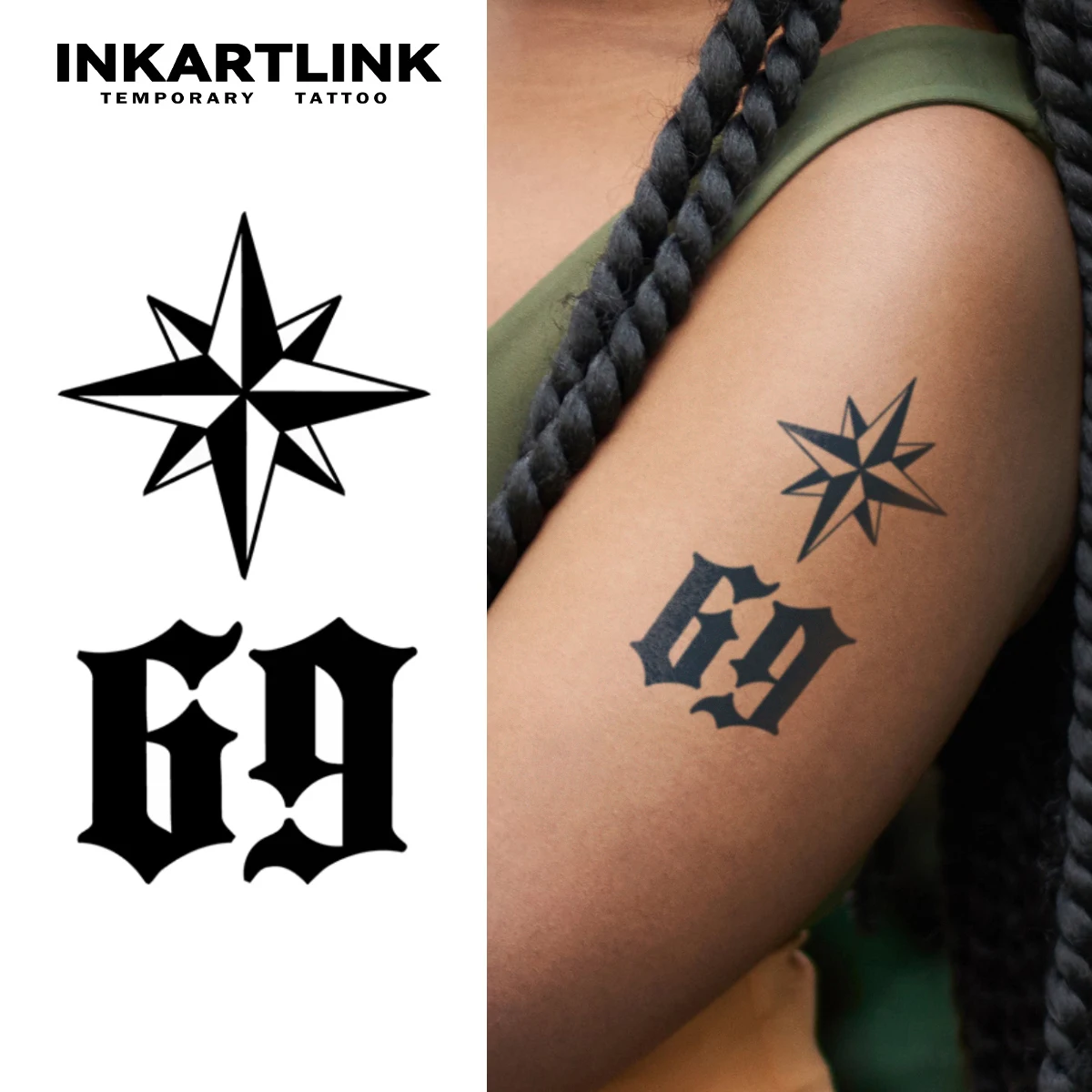 Водостойкая временная татуировка Starlight: волшебные искусственные чернила