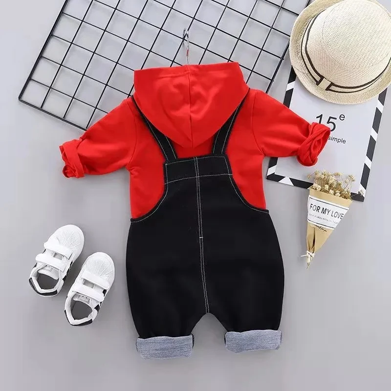 Новый комплект одежды с длинными рукавами и принтом динозавра для малышей