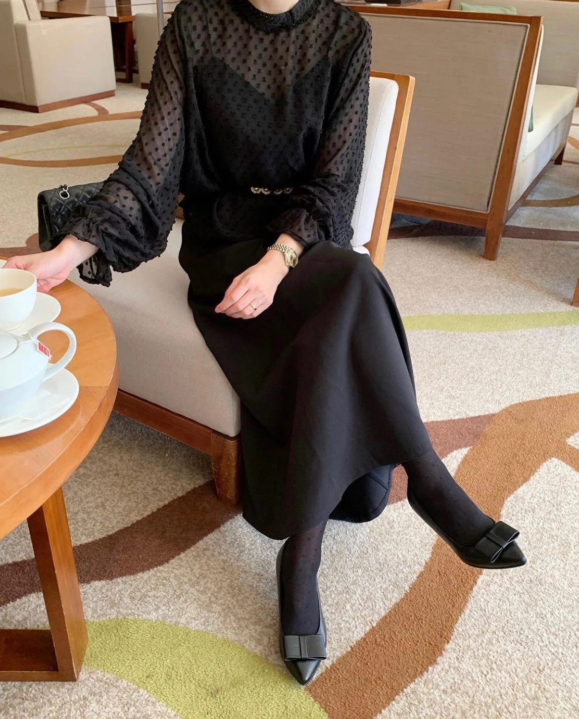 Шикарный осенний Элегантный комплект во французском стиле рубашка с трехмерными