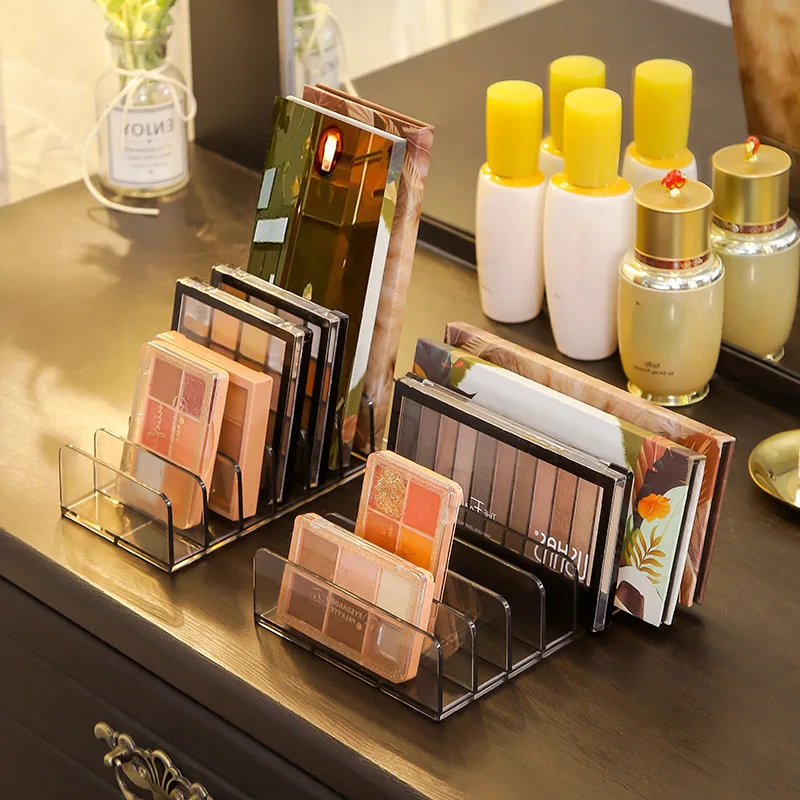

Eyeshadow Palette Organizer Eyepowder Storage Tray Cosmetics Rack Makeup Tools Compartment Holder For Women makeup organizer