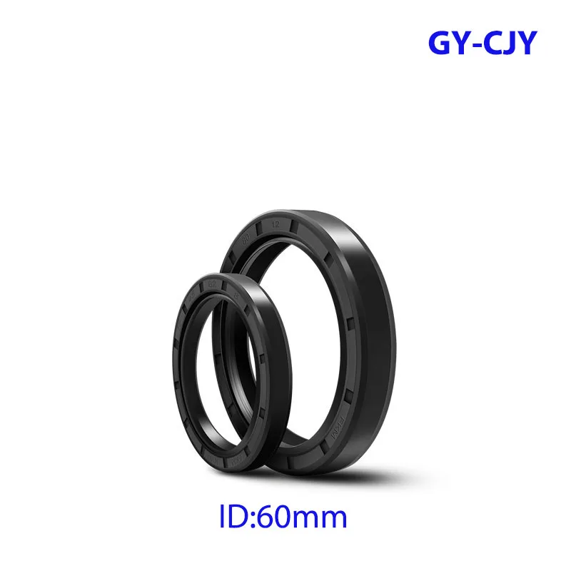 

ID: 60mm Black NBR TC/FB/TG4 Skeleton Oil Seal Rings OD: 70mm-130mm Height: 7mm-12mm NBR Double Lip Seal for Rotation Shaft
