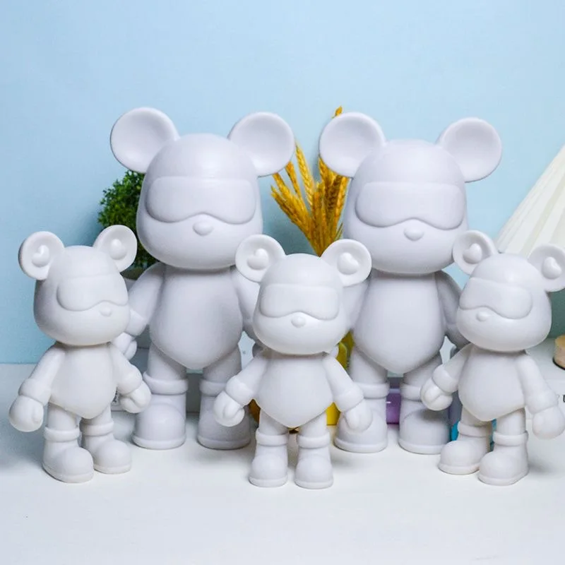 Новое поступление, модные игрушки, классная Модная белая форма в виде медвежьего кирпича для самостоятельной покраски, подарки на день рождения и Рождество