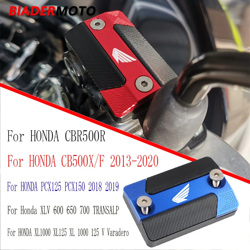 

Fit For Honda PCX 125 150 CB 500 X XL1000 XL125 Varadero TRANSALP Motorcycle Parts Aluminum Front Brake Fluid Reservoir Cover