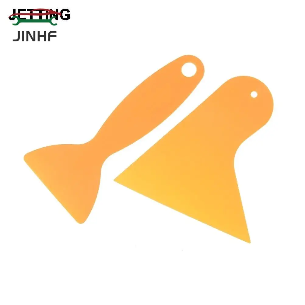 

2pcs/set Yellow Plastic Car Window Foils Film Tools Wiper Plate Glass Car Sticker Scraper Hand Tool Sets