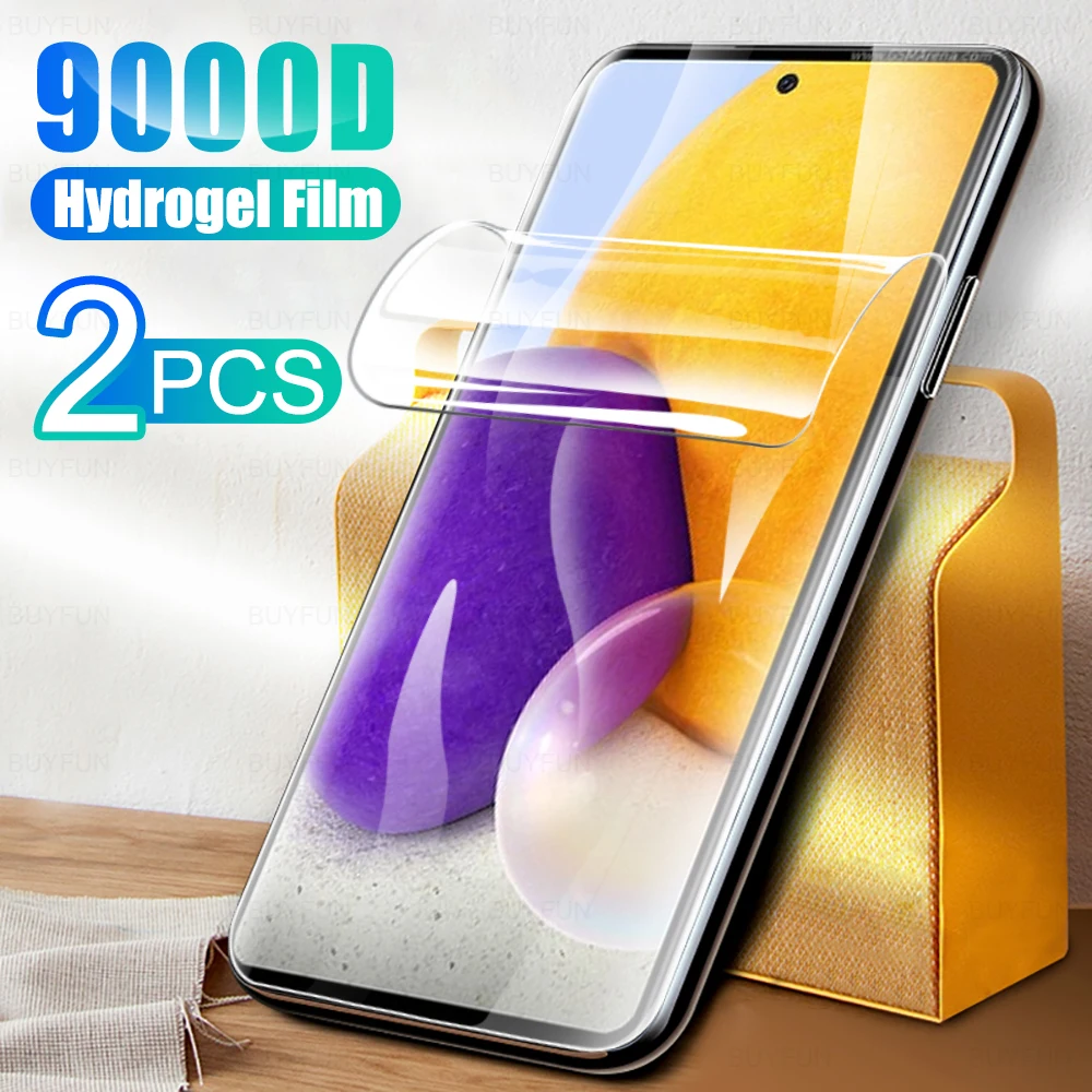 

Гидрогелевые пленки 2 шт. для Samsung Galaxy A72 4G 5G A73 A70s A71 A01 core A02s A03s A03 core A7 A8 plus, защитная крышка для экрана