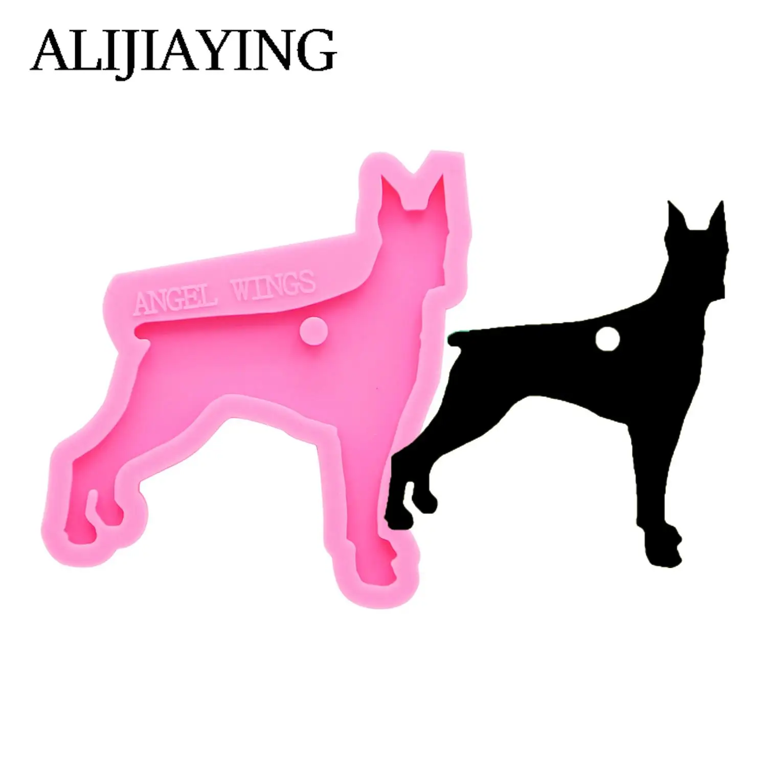 

Блестящая силиконовая смола DY0128 для собак, форма «сделай сам» для брелоков, пуделей, шоколадных форм Chichi для торта