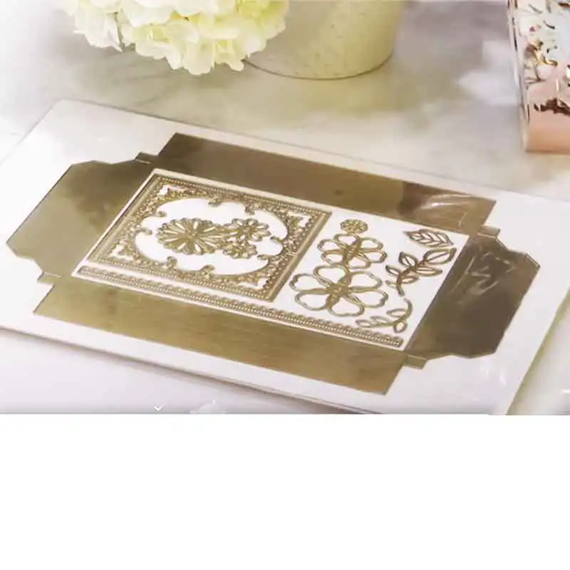 

Металлическая высекальная Штамповка с красивым рисунком для рукоделия, скрапбукинга, творчества, вырезания, шаблон для фотоальбома, украше...