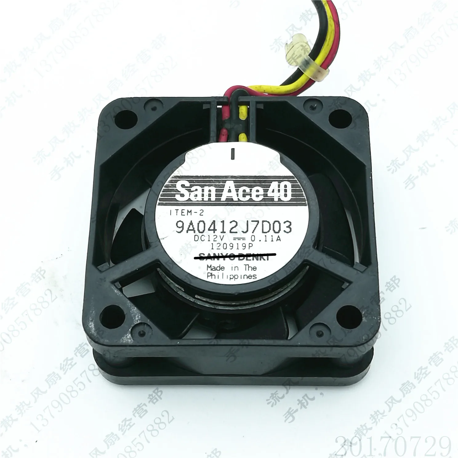 Оригинальный новый 100% рабочий 9A0412J7D03 12 В 0.11A 4015 4 см 3-проводной Вентилятор охлаждения с двумя шарикоподшипниками