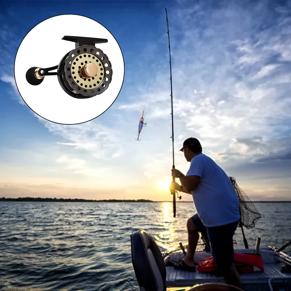 

Fly Fishing Reel Wheel with High Foot Waterproof Reels Wheels Wear-resistant Fish Tackle Baitcasting Reel Handle