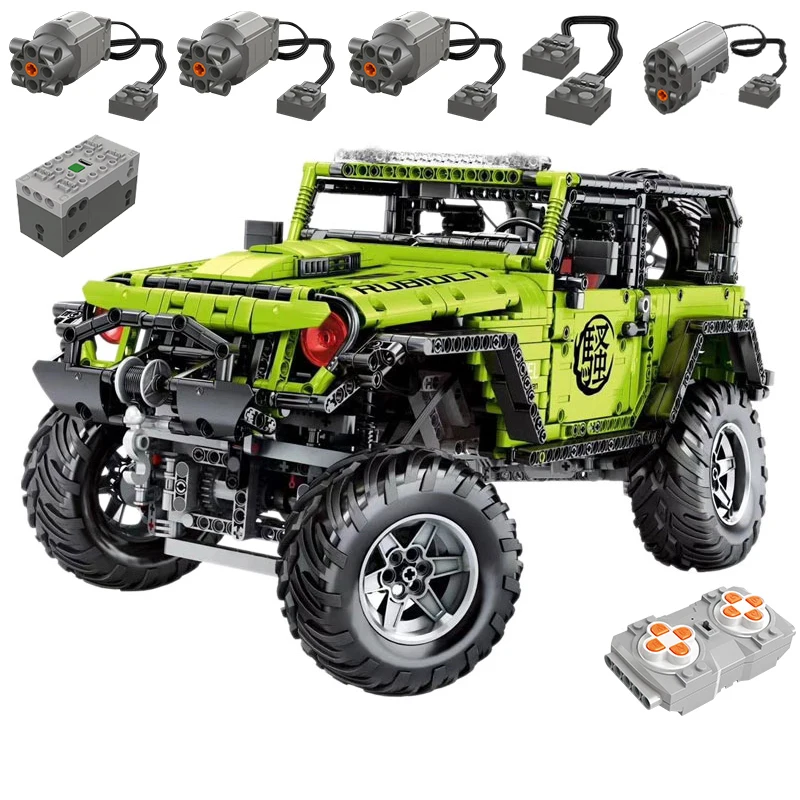 

Technical Car APP Remote Control J902 Moter Power Bricks SUV Building Blocks Buggy Gift Toys For Boys Sets Moc Assembling Models