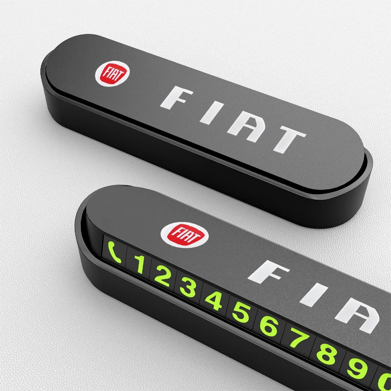 

Car Temporary Parking Card Phone Number Card Plate Park Stop Stickers For Fiat Punto Ducato Tipo Bravo Panda Stilo 500 Accessory