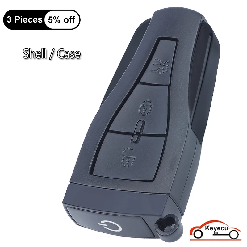 KEYECU Replacement Smart Remote Car Key Shell Case With 3 4 Buttons