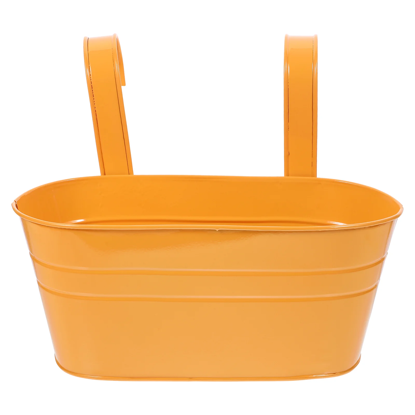 

Hanging Flower Pot with Detachable Hooks Garden Basket Planters Metal Bucket Flower Holders for Garden Balcony Patio Fence (