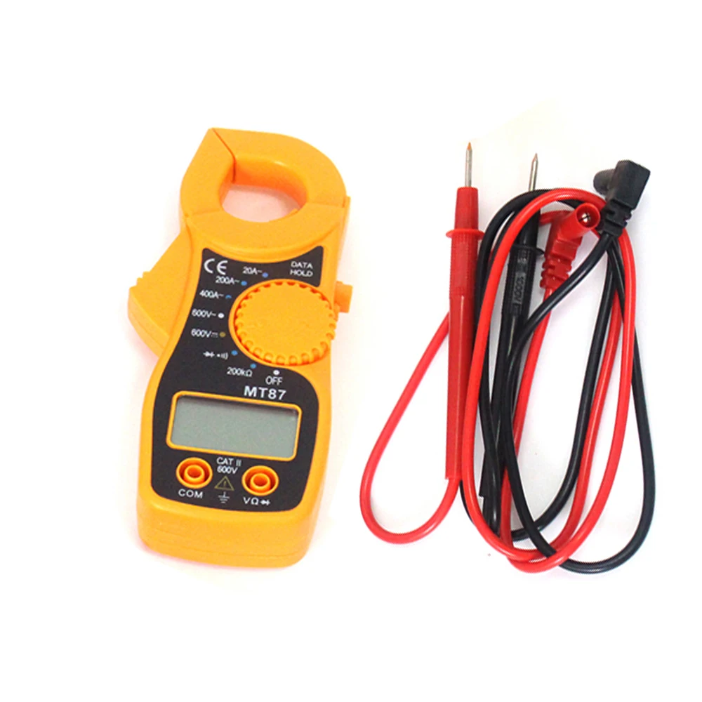 Карманный цифровой мультиметр-зажим тестер измеритель напряжения тока
