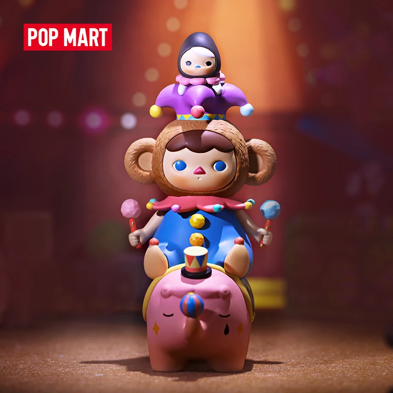 POP MART Pucky цирковые акробатические фигурки для малышей оригинальные ограниченные Лифты коллекционные кавайные куклы экшн-Фигурки игрушки таинственная коробка