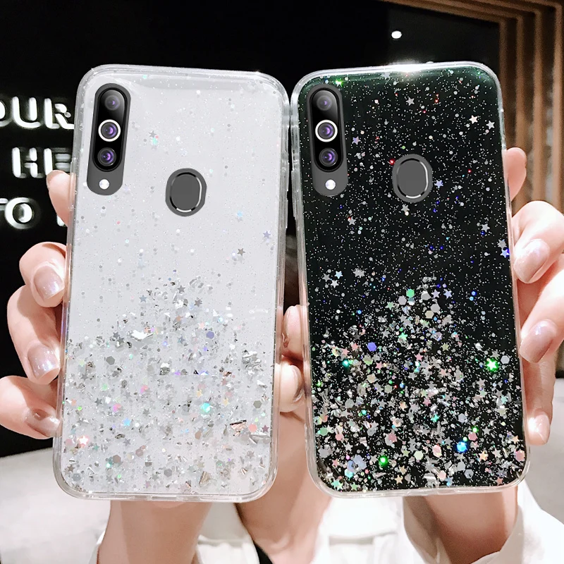 

Luxury Shiny Bling Glitter Soft Phone Case for Huawei P20 P30 P40 P50 Pro Lite Mate10 20 20X Y9 Prime Y6P Y7P Y7A Y9A Y9S Cover