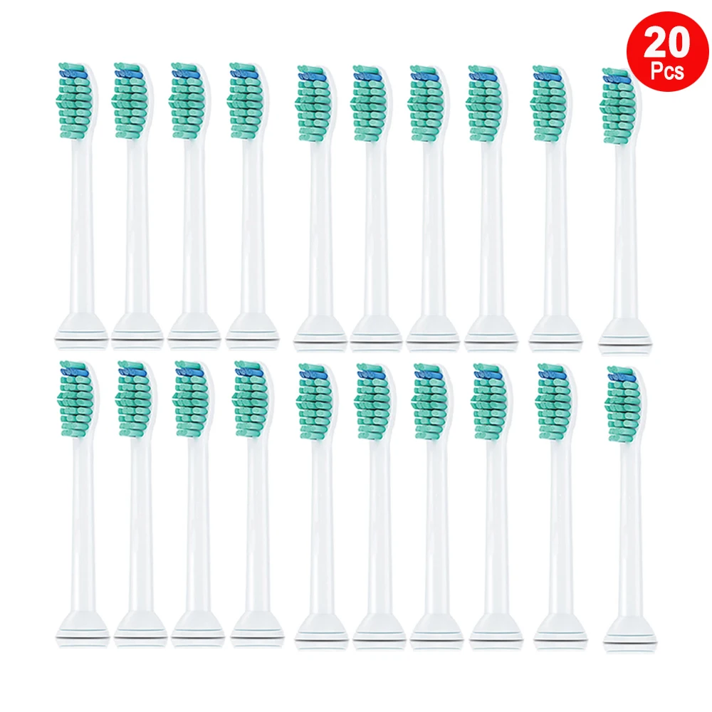 20pcs Replacement for Electric Toothbrush Heads for Sonicare Flexcare HX6014 Clean Healthy White EasyClean PowerUp Elite+