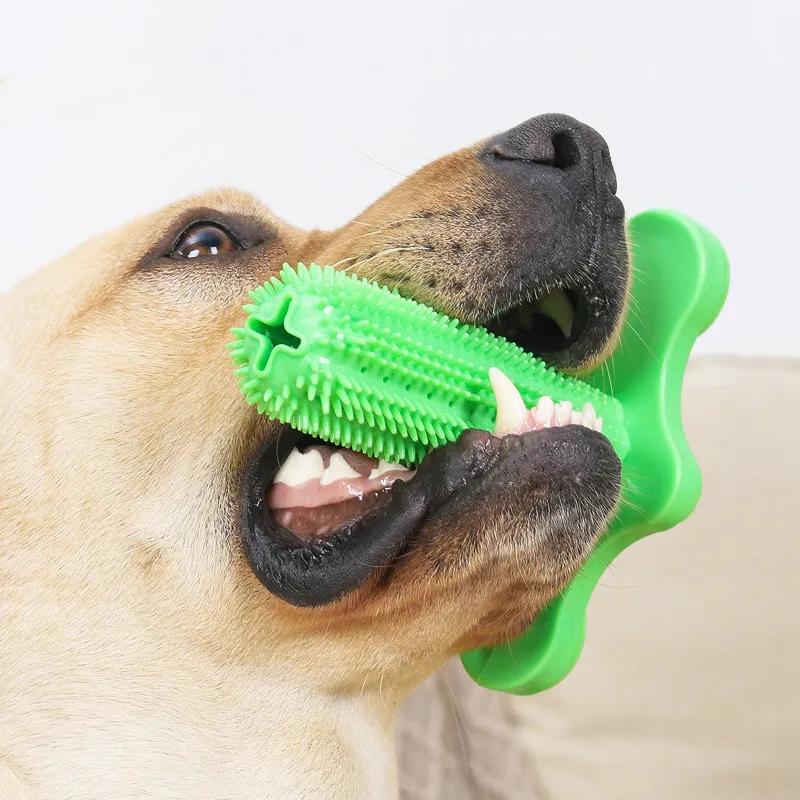 Health Safety Kong Dog Toys for Small Dogs Yorkshire Terrier Tooth Cleaning Toothbrush Rubber Puppy Suction Cup Chew Toy | Дом и сад