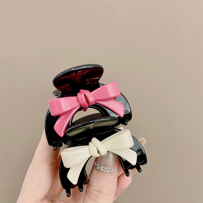 

Большая Заколка-краб с бабочкой, заколка для волос с царапинами, заколка для конского хвоста, модная женская заколка-краб, летние аксессуары