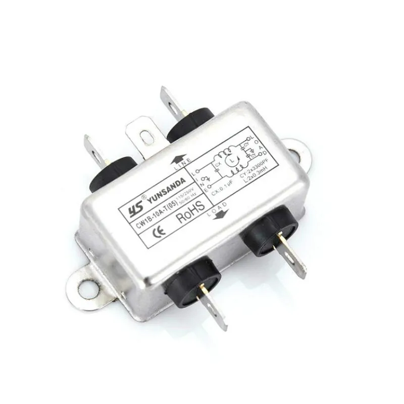 Разъемы питания EMI Filter CW1B-10A-T 10A 115V 250V CW1B 50/60HZ