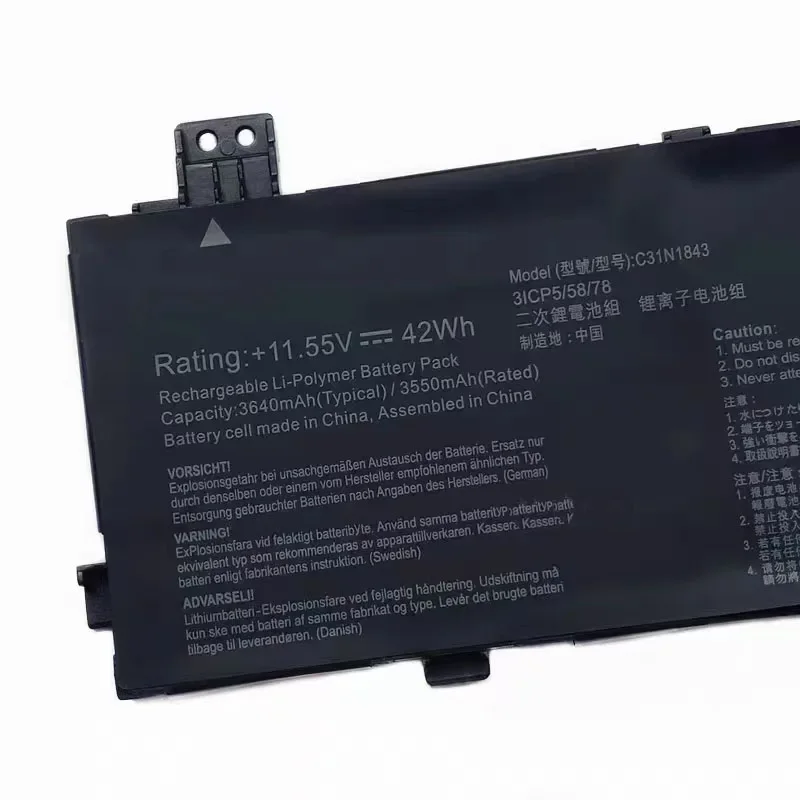 11 55 В 42 Втч C31N1843 Аккумулятор для ноутбука ASUS VivoBook S14 S432FA S432FL S15 S532 3ICP5/58/78