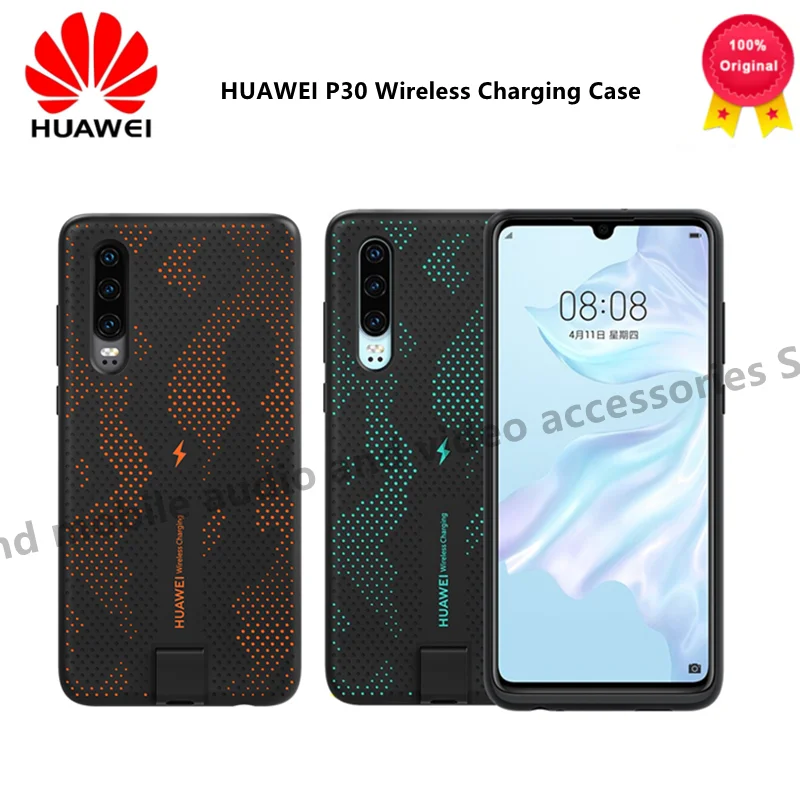 Оригинальный чехол для HUAWEI P30 с беспроводной зарядкой Официальный Huawei CNR216 TUV Qi 10