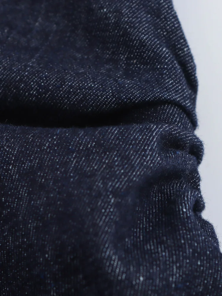 Женское джинсовое платье-рубашка средней длины с длинным рукавом