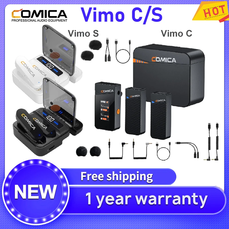 

Беспроводной мини-микрофон Comica Vimo C Vimo S, 2,4 ГГц