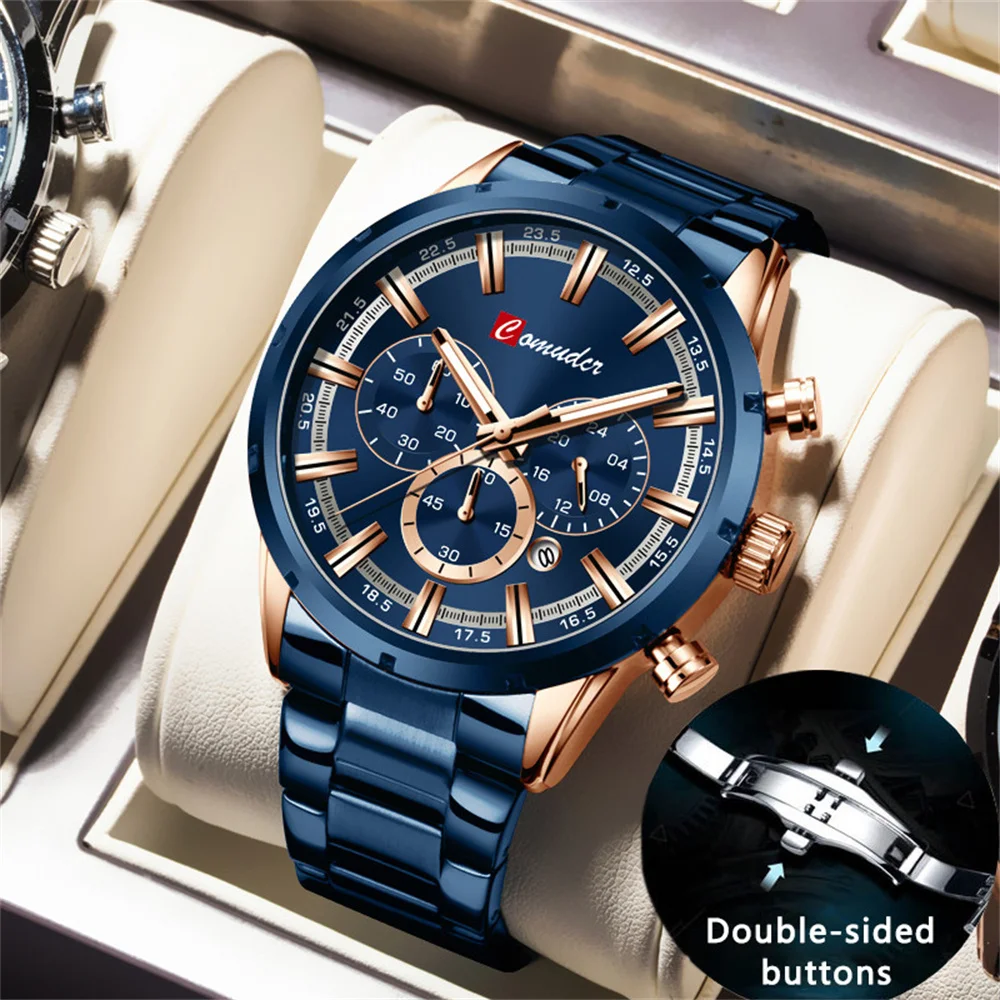 

COMUDIR Man Watch for Men Top Brand Luxury Sports Quartz Mens Watches Waterproof Chronograph Wristwatch Relogio Masculino reloj