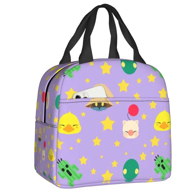 

Final Fantasy Video Games Insulated Lunch Bags for Work School Resuable Thermal Cooler Lunch Box Women Children