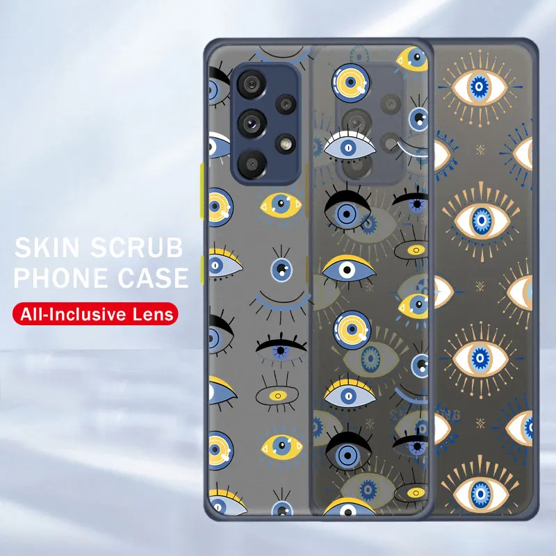 

Cell Magic Eyes Case Funda for Samsung Galaxy 4G 5G A21s A12 A52 A32 A71 A51 A72 A53 A10S A73 A70 A22 A33 A11 Soft Edge Trend