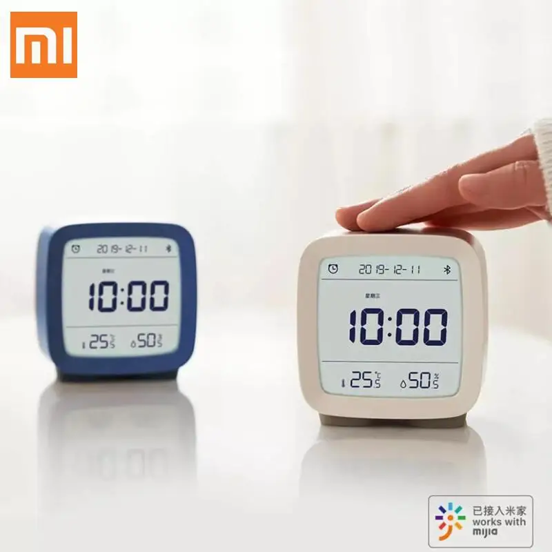 

Original Xiaomi Cleargrass Bluetooth Alarm Clock qingping Temperature Humidity LCD Screen Nightlight Smart control by Mijia App
