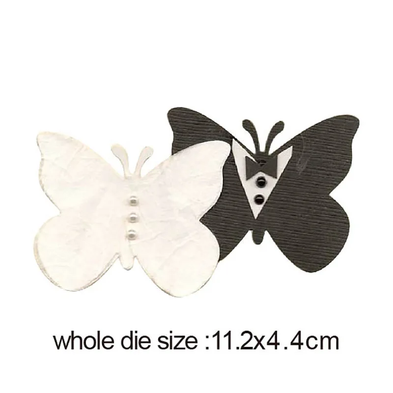 

Bow Tie Butterfly Couple Frame Metal Cutting Dies Decorative DIY Scrapbooking Steel Craft Die Cut Embossing Paper Cards Stencils