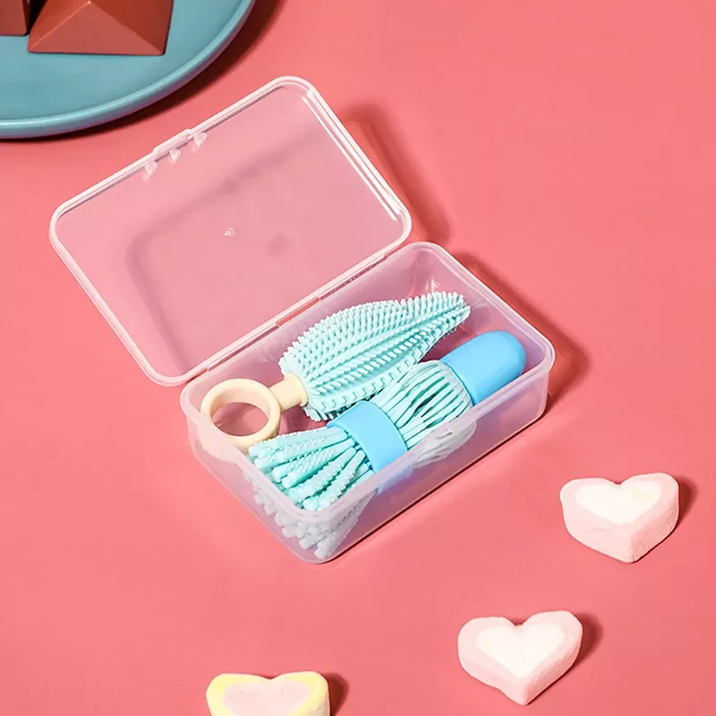 

New 2Pcs Baby Bottle Brush Set Silicone Baby Milk Bottle Brush Portable Outdoor Travel Nipple Cup Washing Brush Cleaning Tools