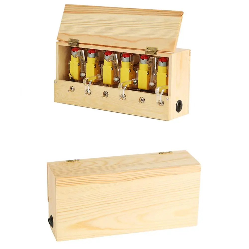 

Stress-reduction Toy Multi Switch Wooden Boring Useless Box Strange Fully Assembled Toy Rechargeable For Children Birthday Gift